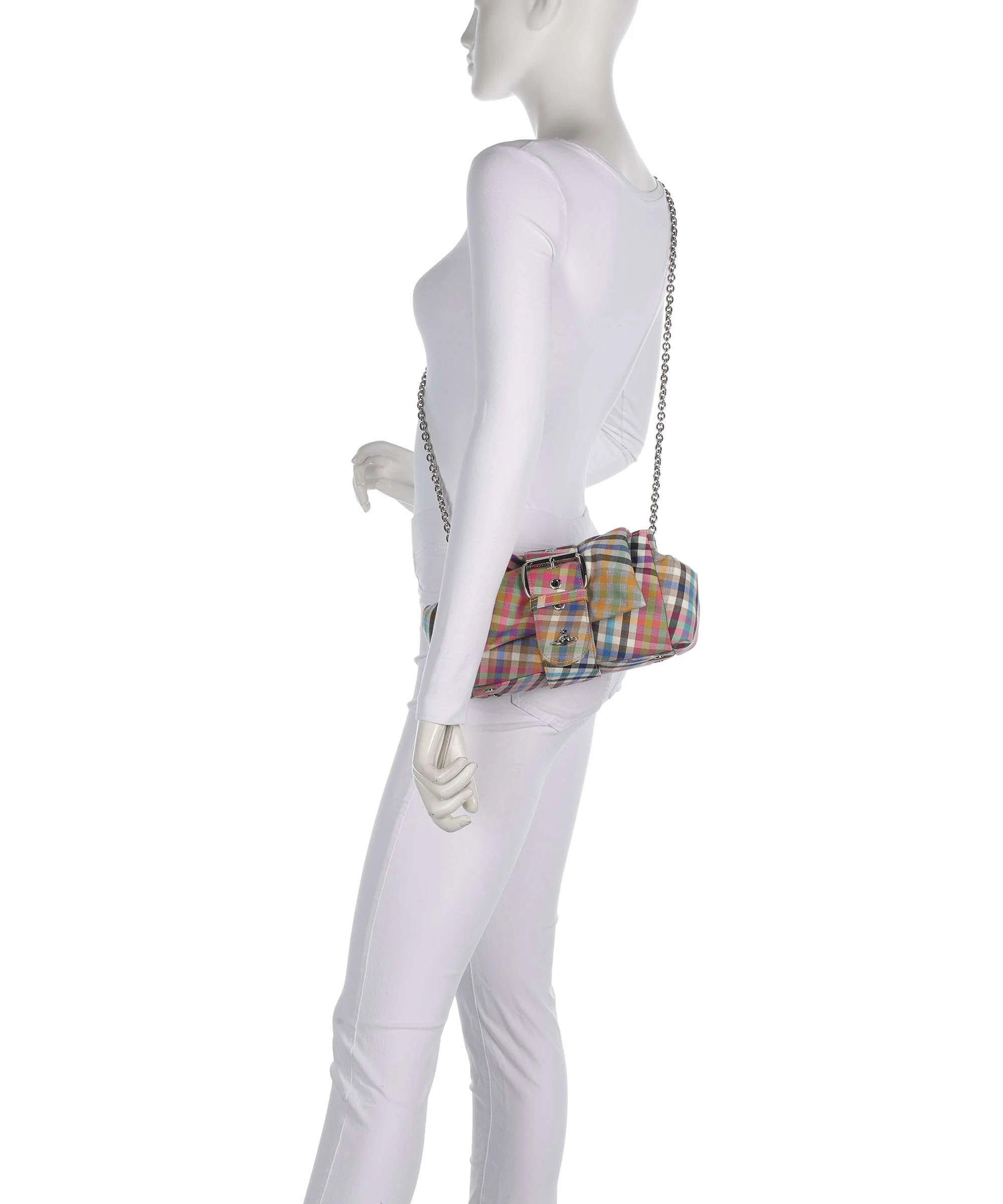 Vivienne Westwood Hazel Heather Check Treasure Schoudertas multicolour - Image 4