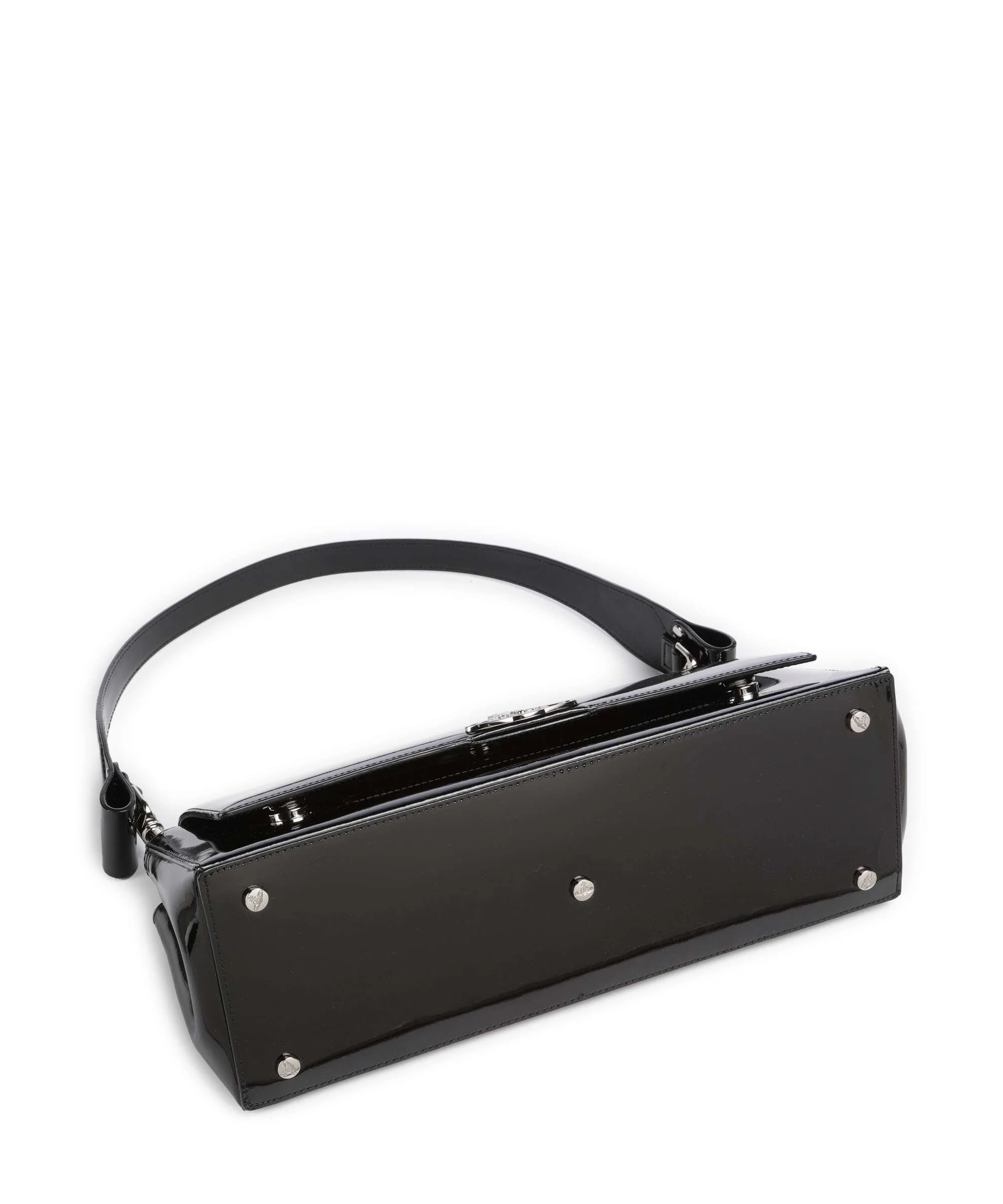 Vivienne Westwood Hazel Shiny Patent Large Schoudertas black - Image 6