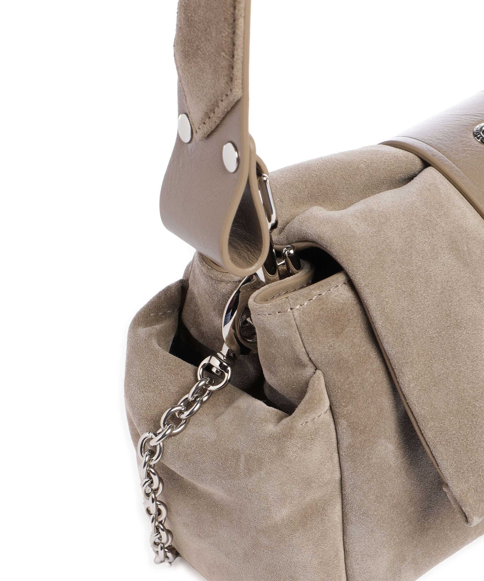 Vivienne Westwood Hazel Suede Treasure Schoudertas stone - Image 5