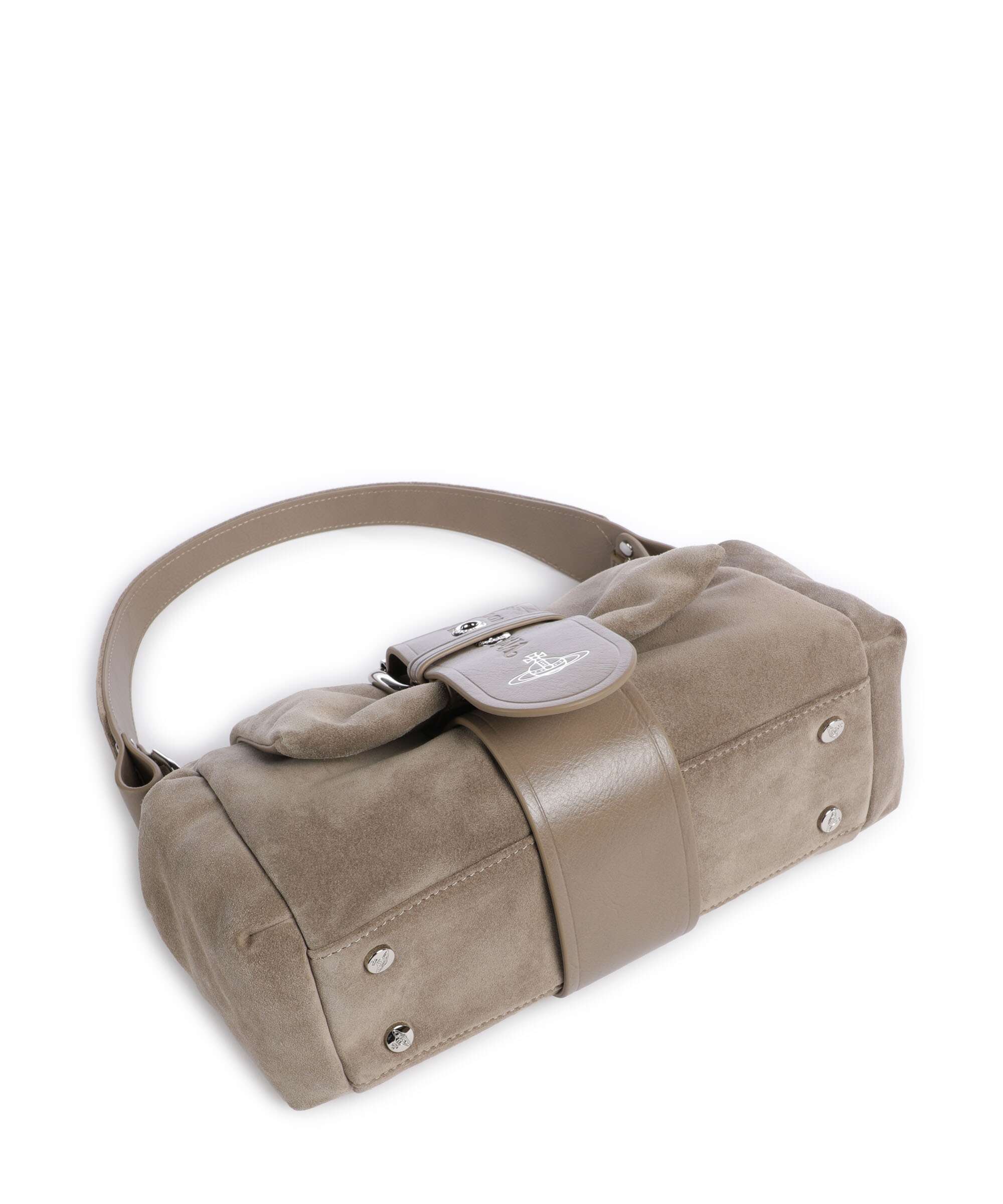 Vivienne Westwood Hazel Suede Treasure Schoudertas stone - Image 6