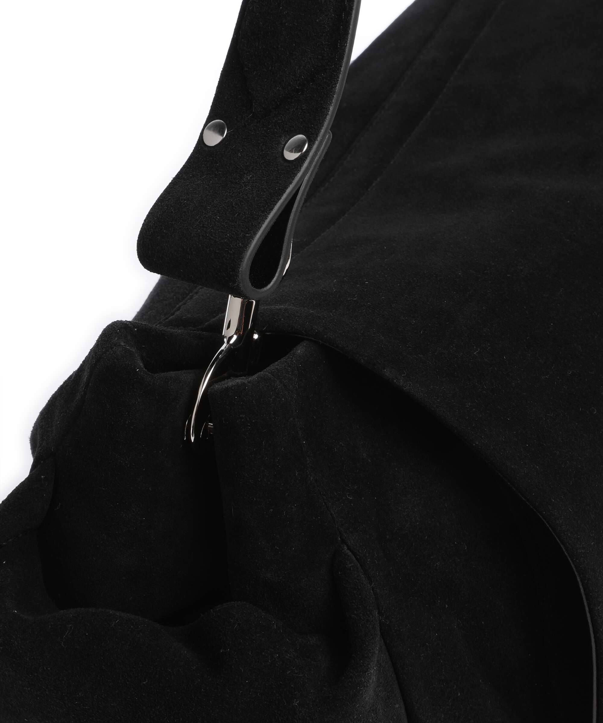 Vivienne Westwood Hazel Suede XL Hobo tas black - Image 4