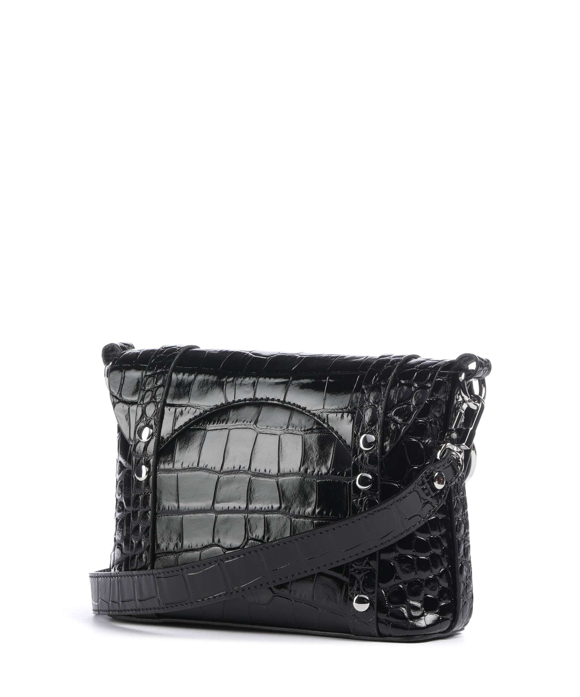 Vivienne Westwood Kim Embossed Croc Crossbody tas black - Image 2