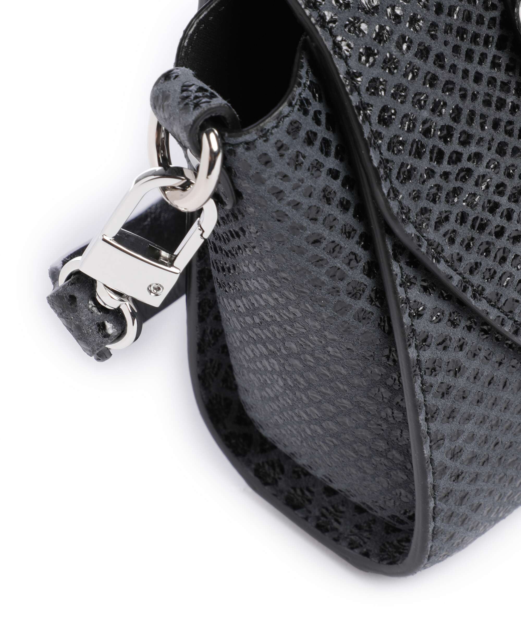 Vivienne Westwood Kimmy Snake Effect Crossbody tas dark grey - Image 4