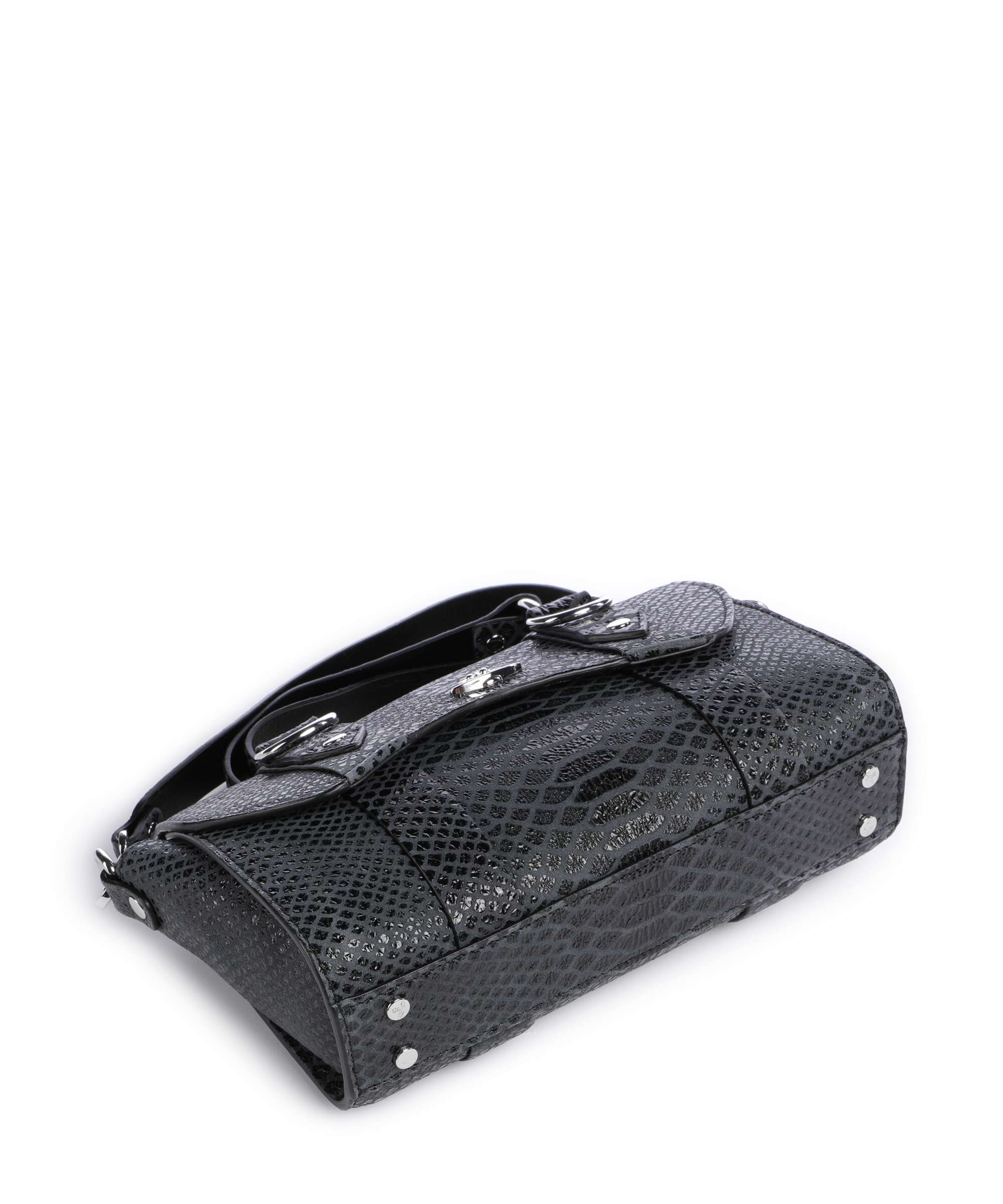 Vivienne Westwood Kimmy Snake Effect Crossbody tas dark grey - Image 5
