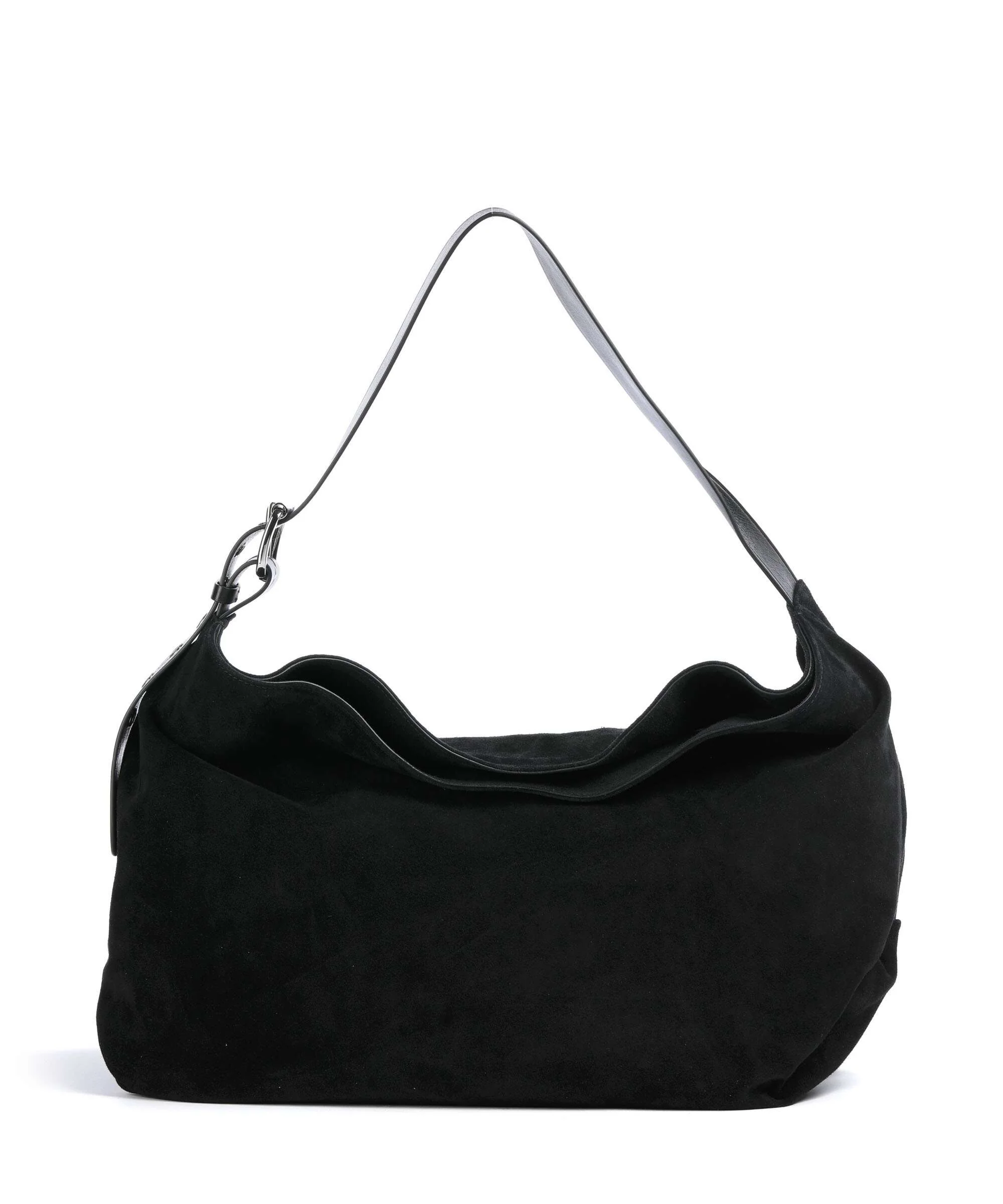 Vivienne Westwood Maxime Suede Large Hobo tas black