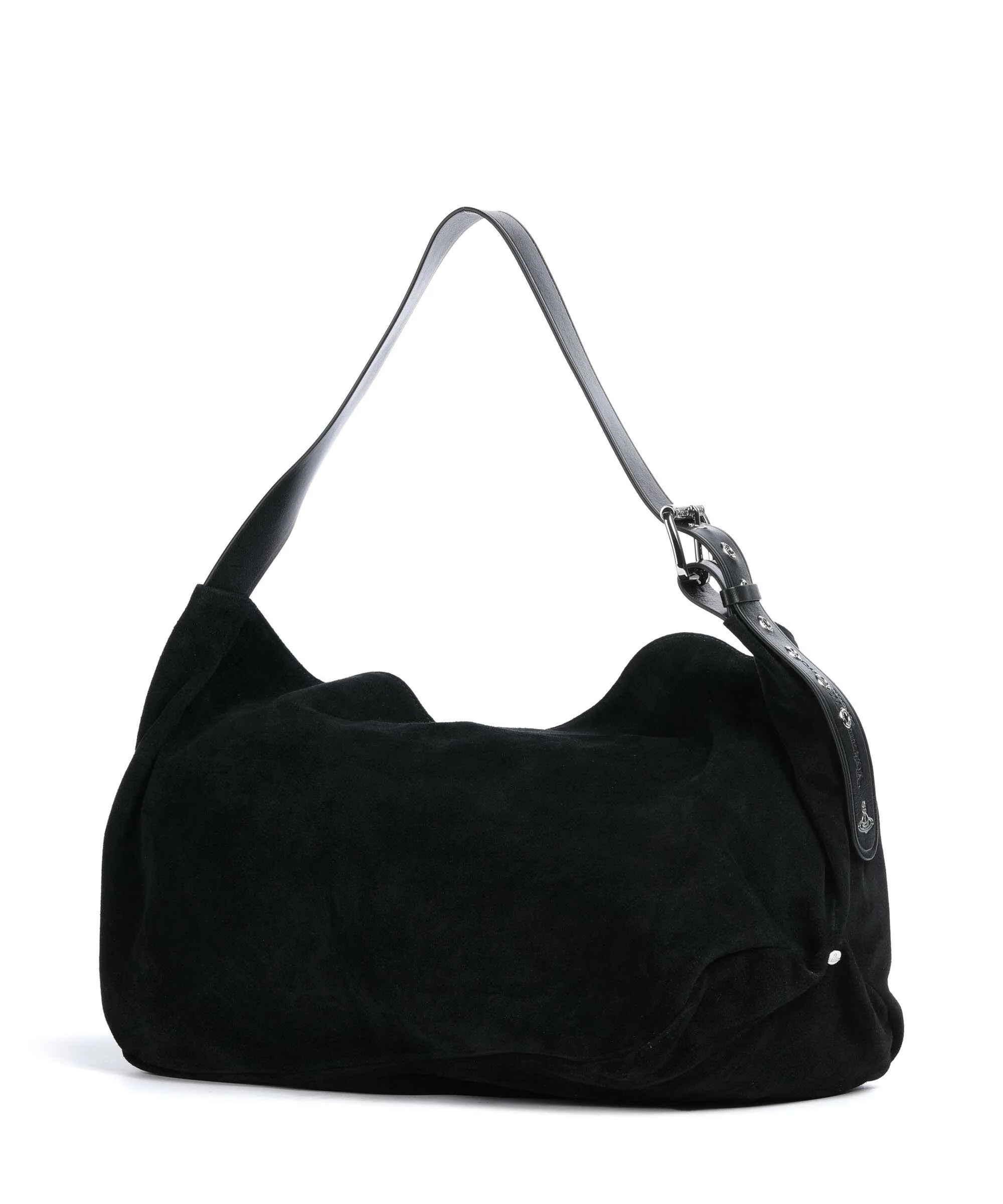 Vivienne Westwood Maxime Suede Large Hobo tas black - Image 2