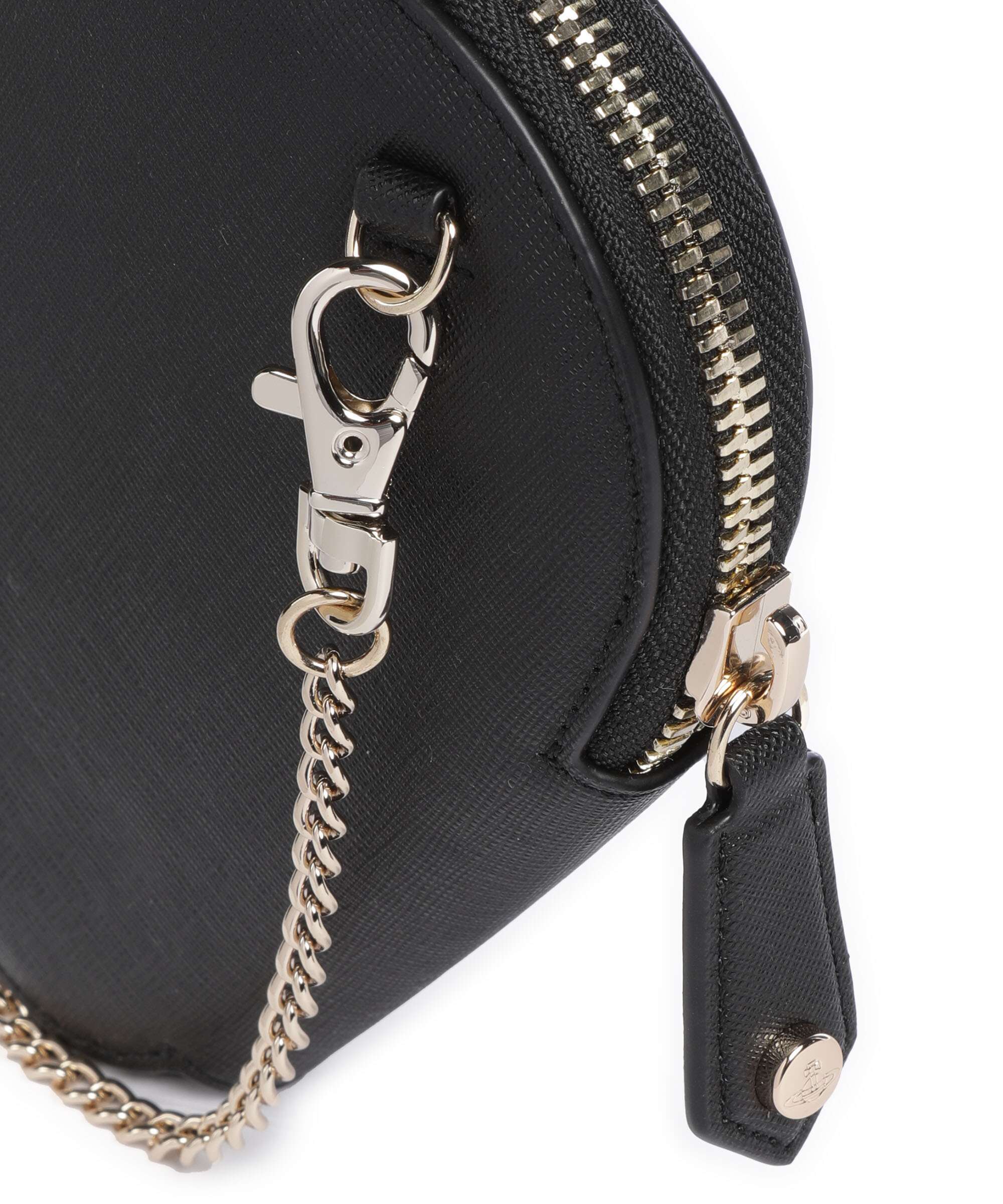 Vivienne Westwood Saffiano Heart Crossbody tas black - Image 4