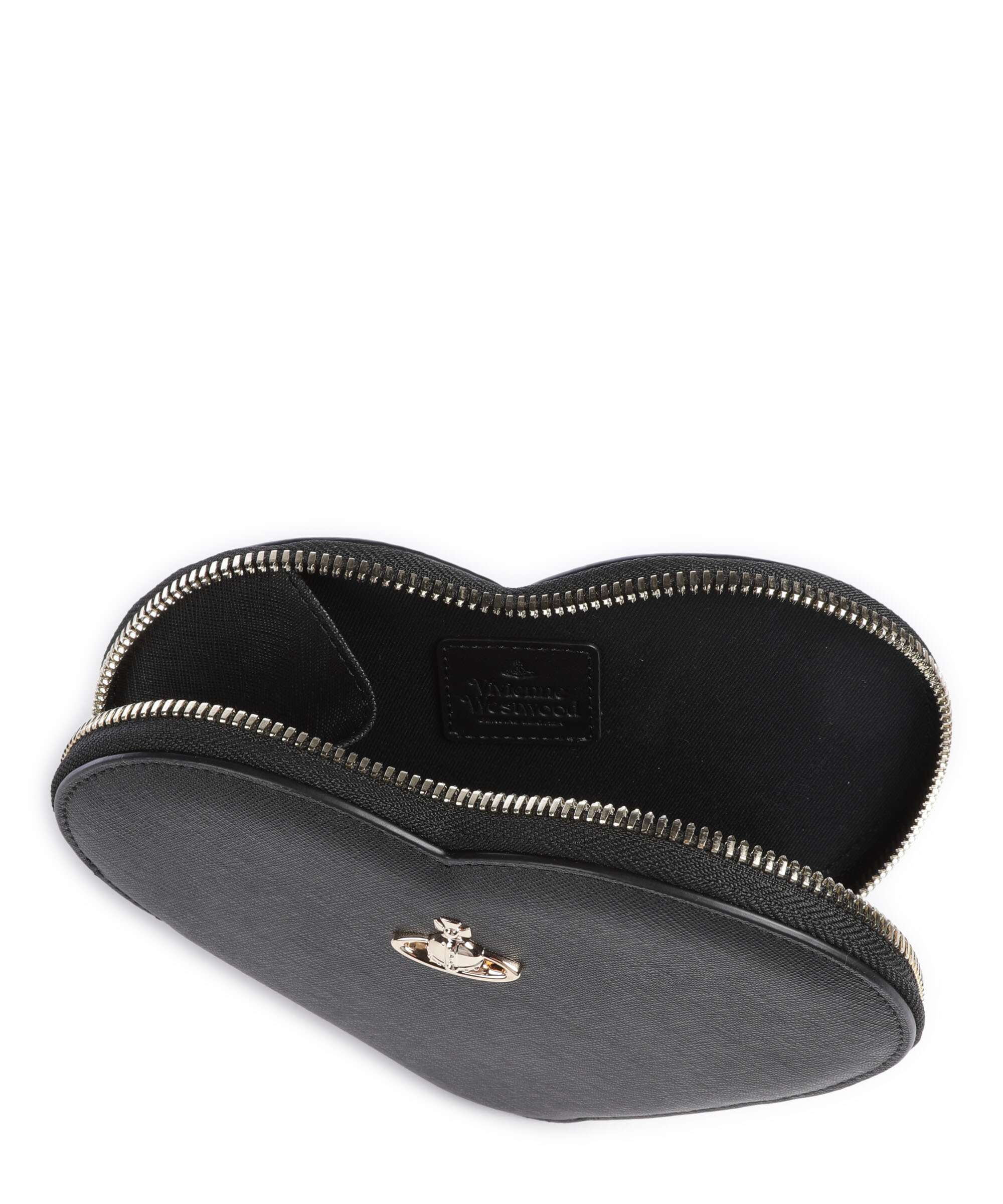 Vivienne Westwood Saffiano Heart Crossbody tas black - Image 6