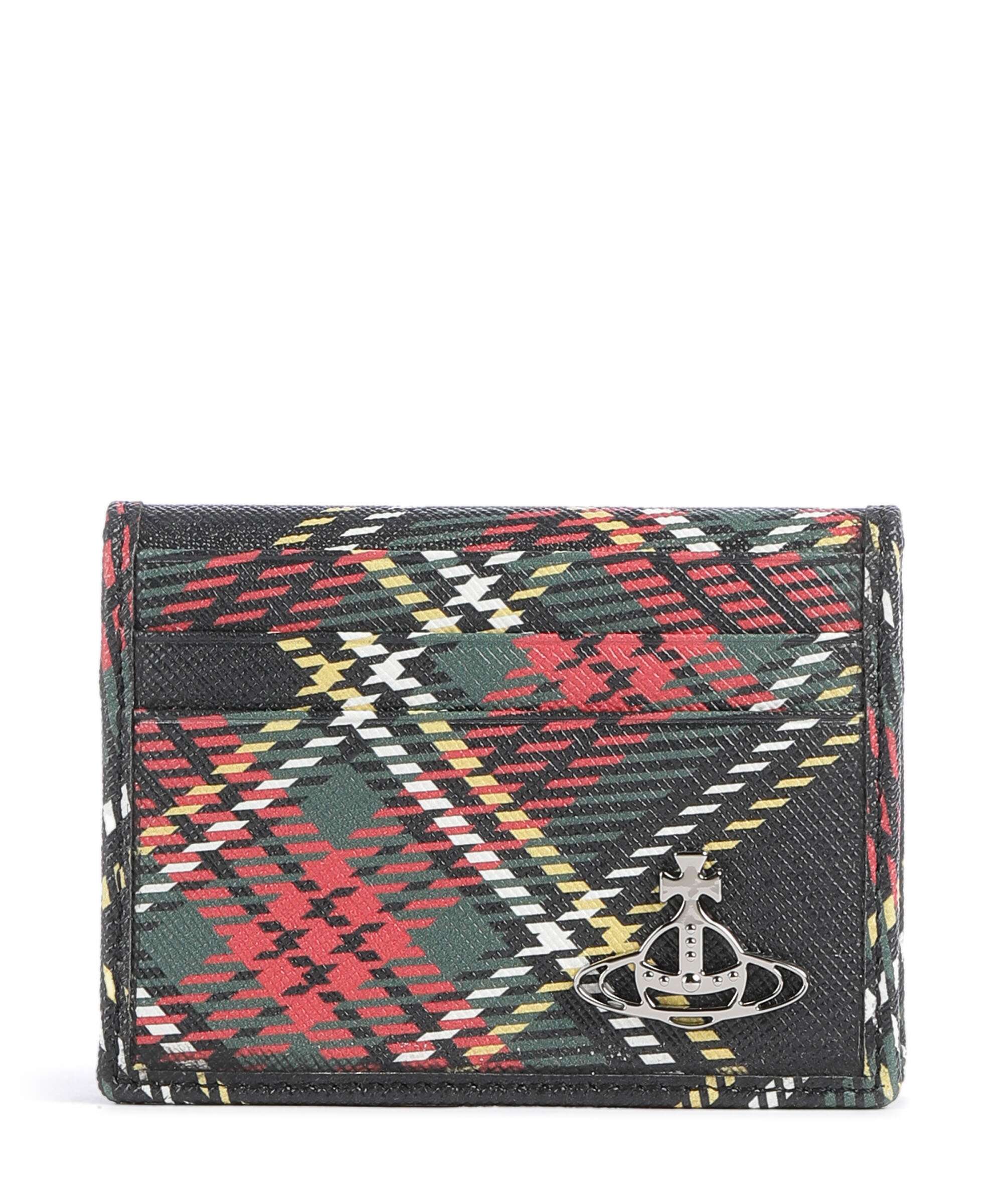 Vivienne Westwood Saffiano Printed Creditcardhouder chelsea tartan