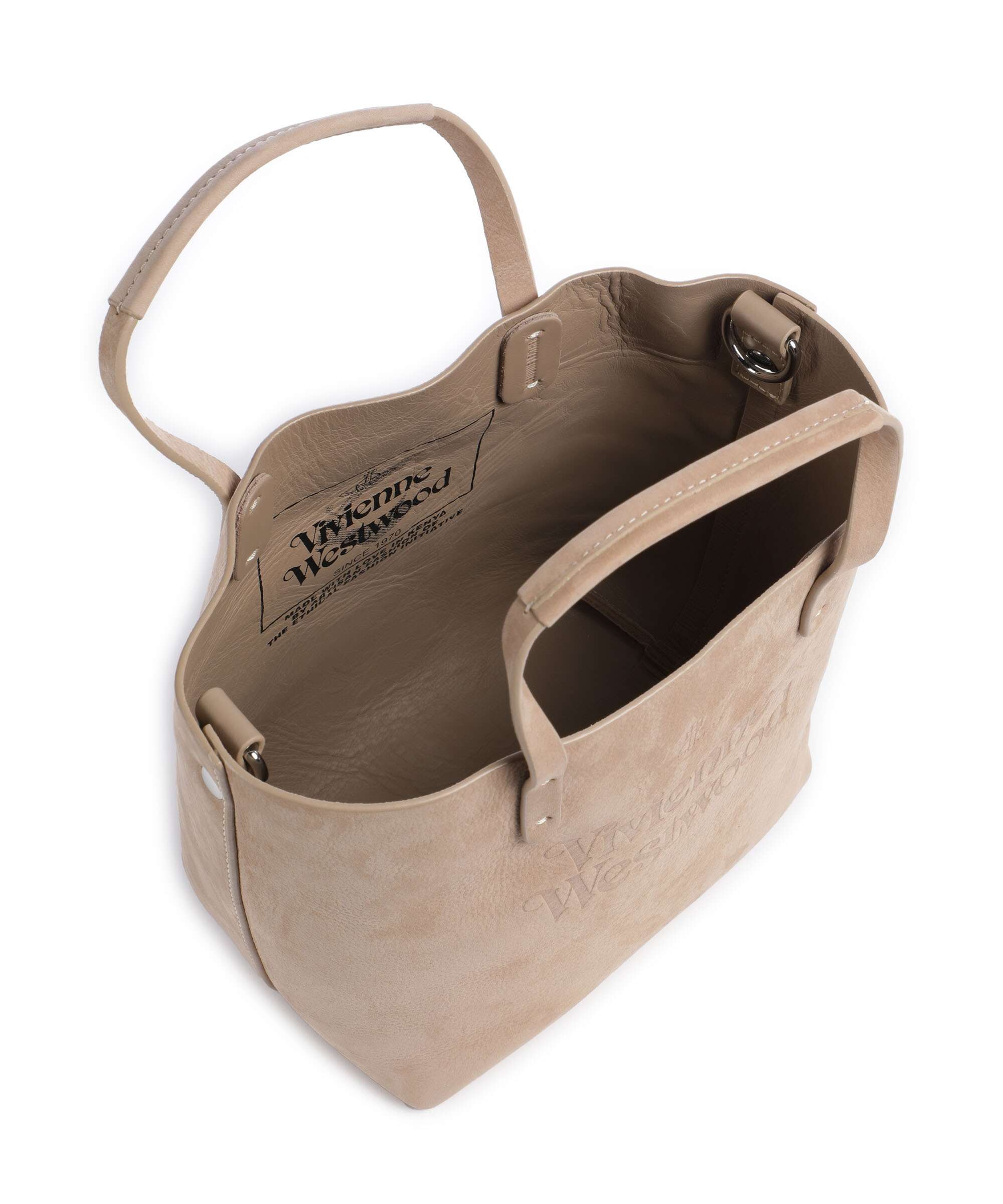 Vivienne Westwood Studio Nubuck Small Handtas beige - Image 5