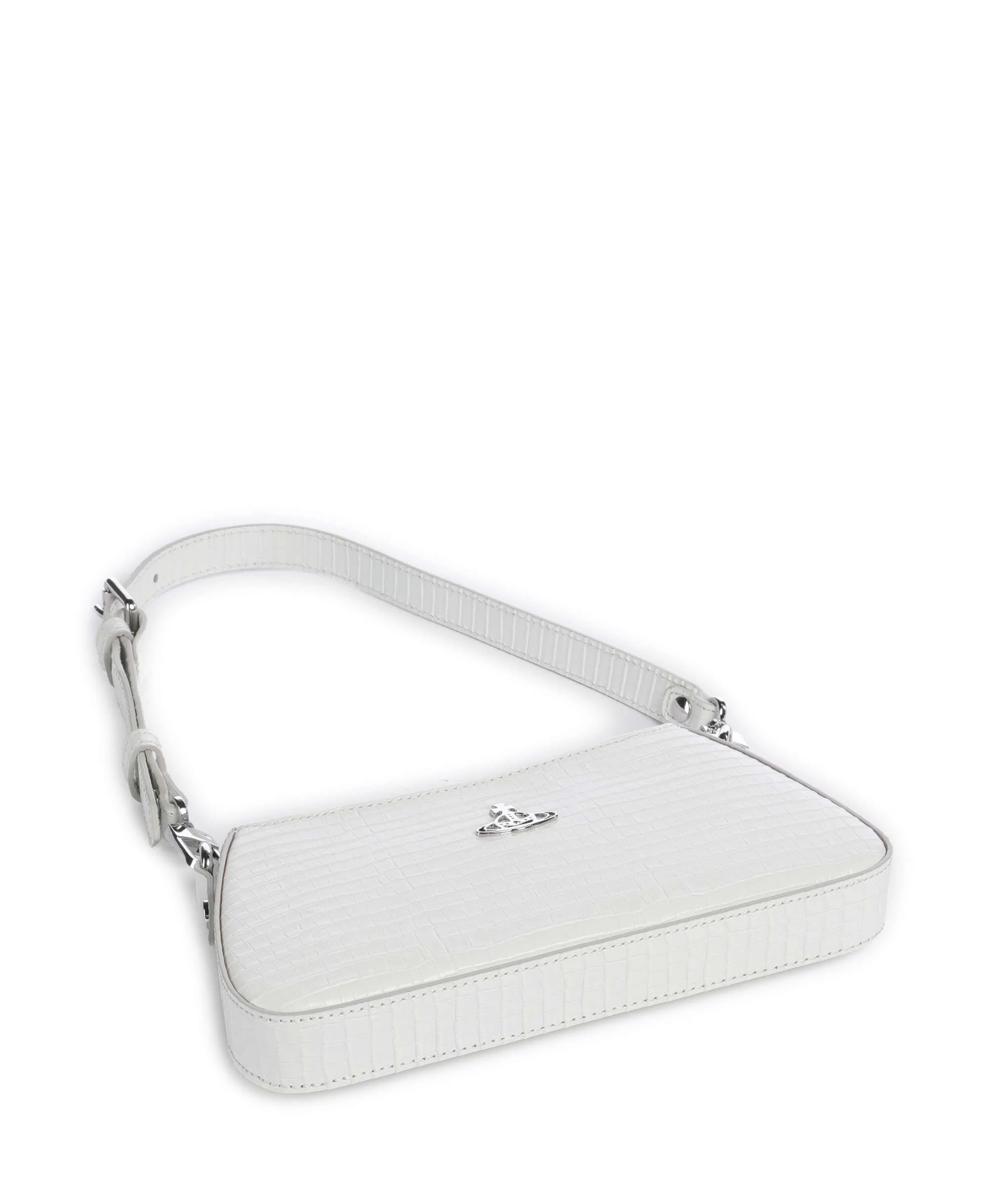 Vivienne Westwood Tasha Embossed Croc Mini Schoudertas white - Image 5