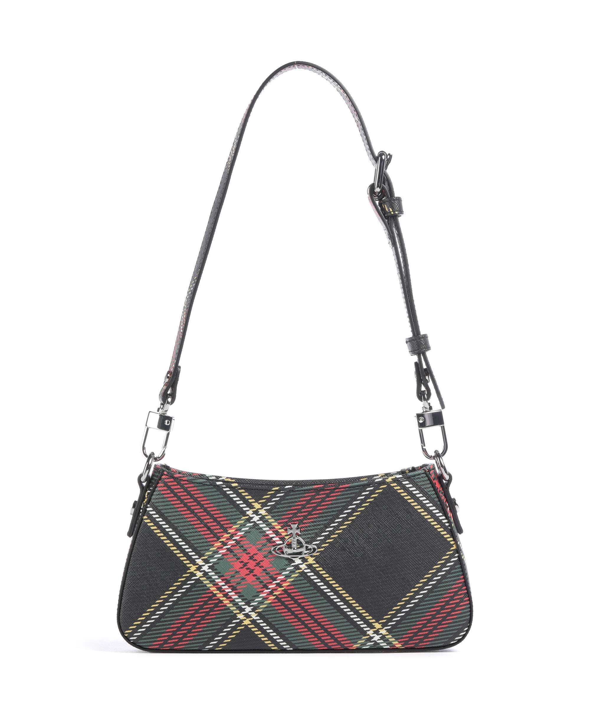 Vivienne Westwood Tasha Saffiano Printed Schoudertas chelsea tartan