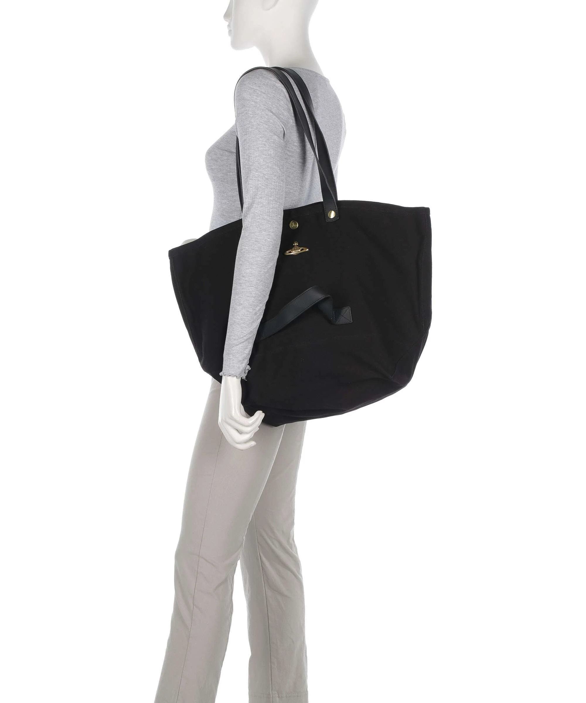 Vivienne Westwood Utility Canvas Boodschappentas black - Image 3