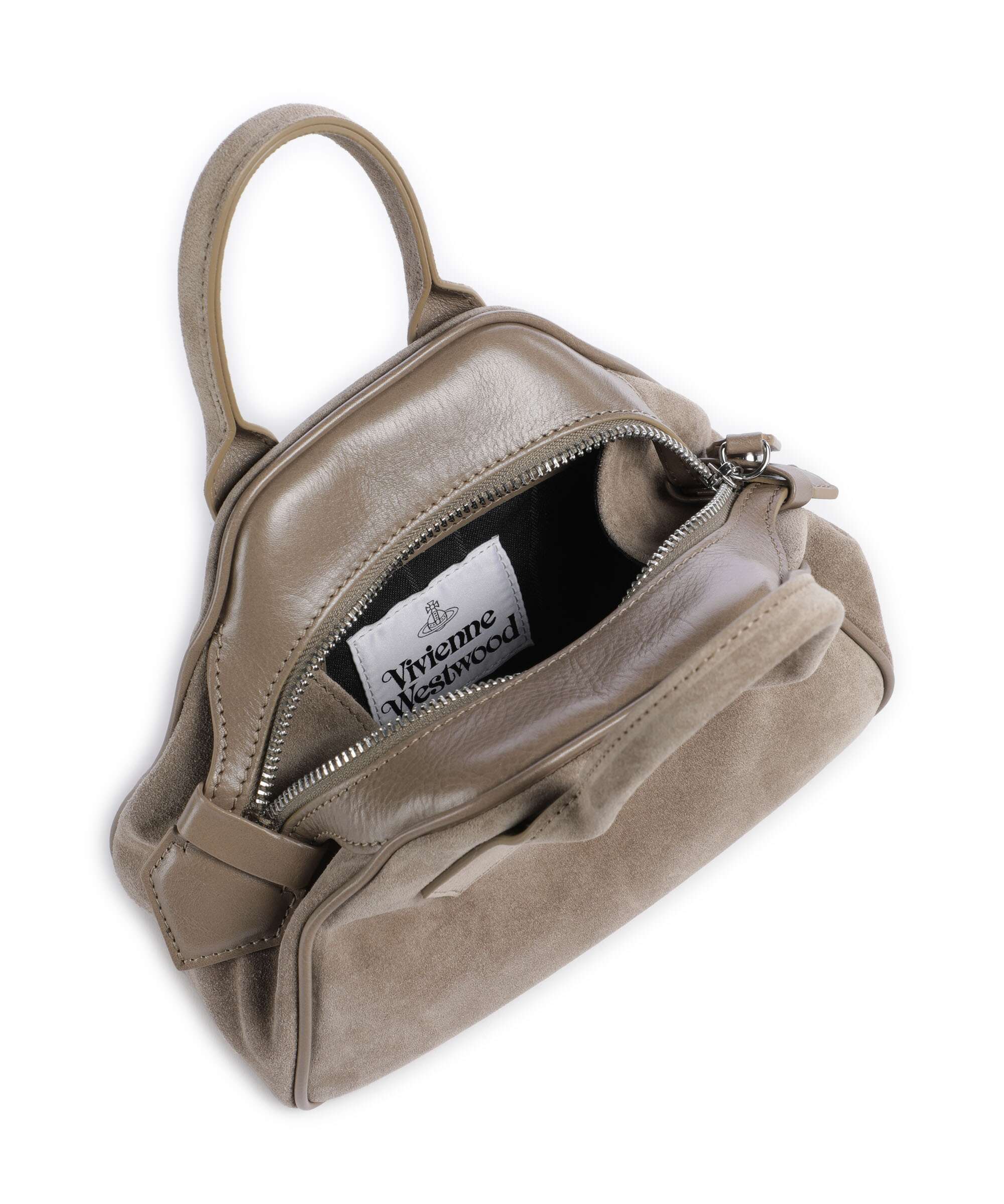 Vivienne Westwood Yasmine Suede Small Handtas stone - Image 6