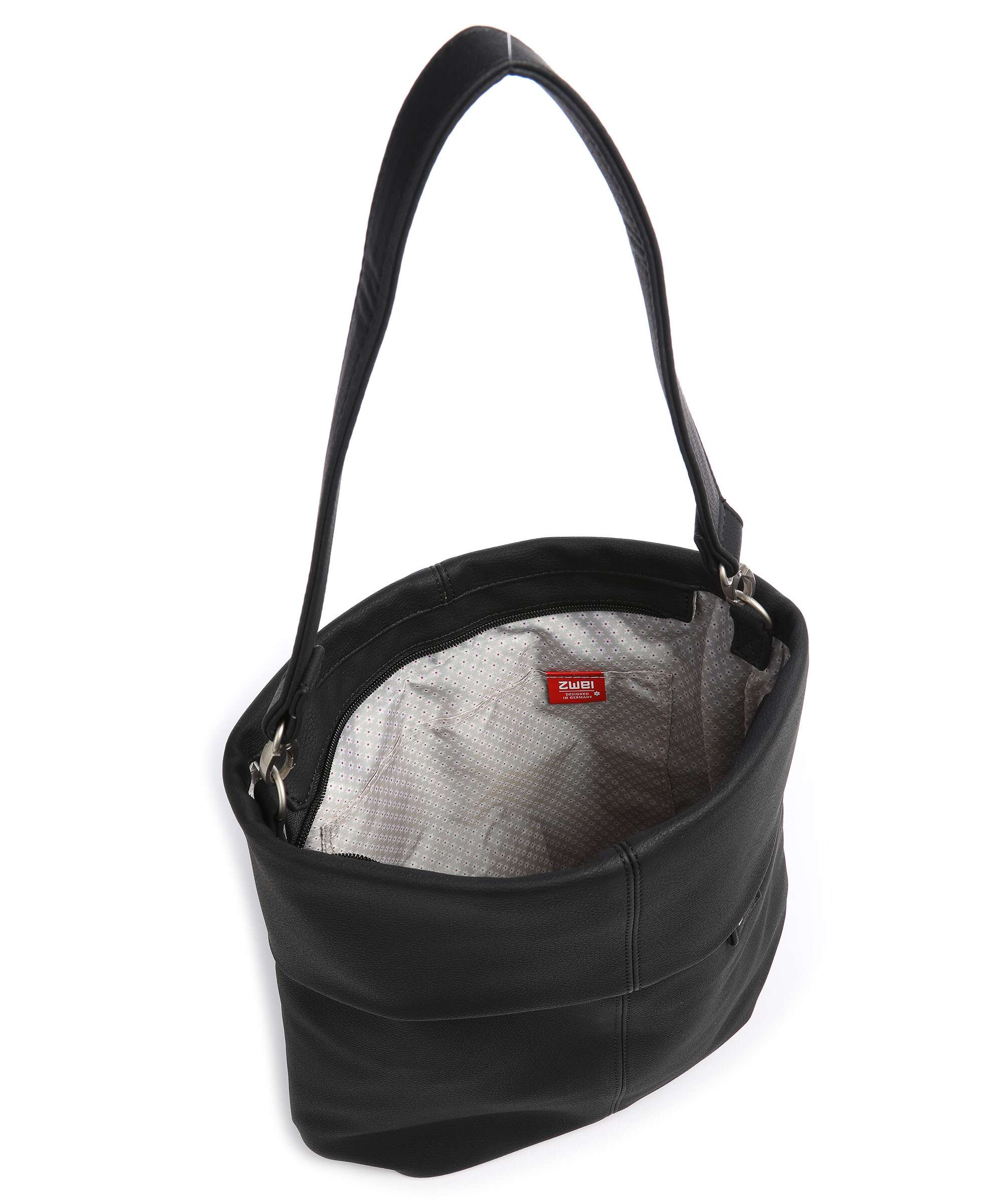 Zwei Mademoiselle.M M12 Hobo tas nubuk black - Image 5